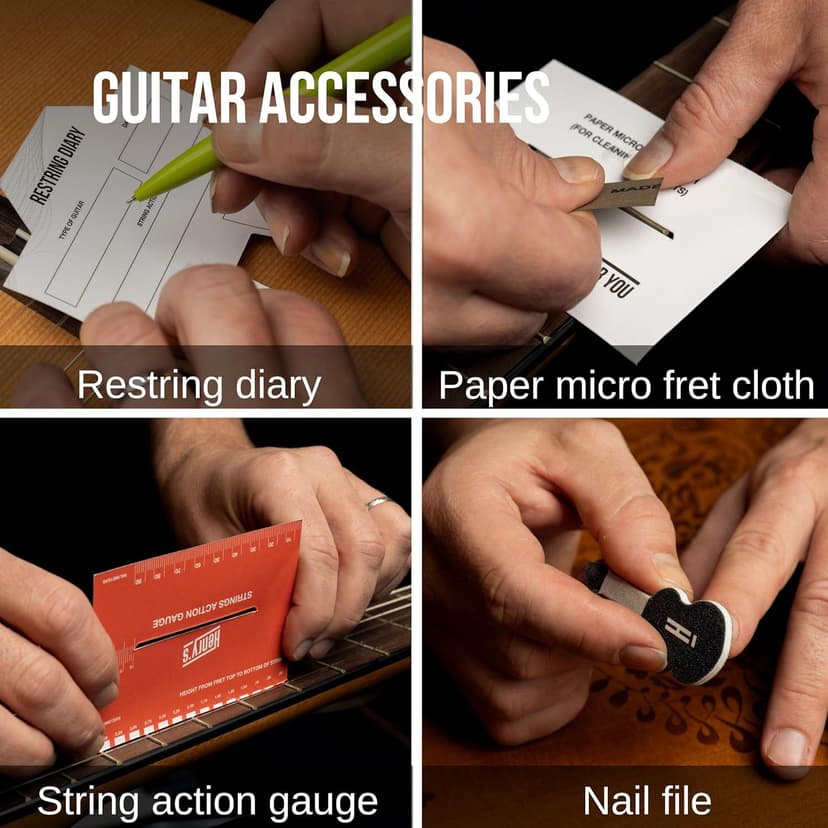 Classical Nylon Guitar Strings with Ball End - Fast&Easy Restring - Special Non-Slip Pick & 5 Accessories Inside - Silver Nylon Guitar Strings Classical Guitar - Cuerdas Guitarra