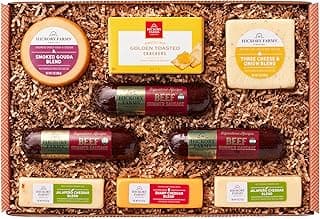 Hickory Farms Signature Beef Meat and Cheese Gift Basket (Large) - Box Set | Charcuterie Board Food | Summer Sausage | Father's Day | Mother's Day | Easter | Christmas | Holiday | Housewarming | Gourmet | Sympathy | Care Package
