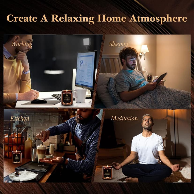 Fresh Coffee Candles, Coffee Scented Candle, Natural Soy Candles for Home Scented, Long Lasting with 50 Hour Burn Time, Gifts for Men Women B0F21RT1BQ