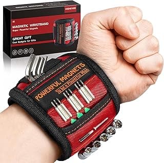 Stocking Stuffers for Men Women Gifts Magnetic Wristband: Men Gifts Tool Belt Magnet Wrist for Holding Screws Nails Christmas Gadget for Dad Adults Him Husband Who Have Everything (1)