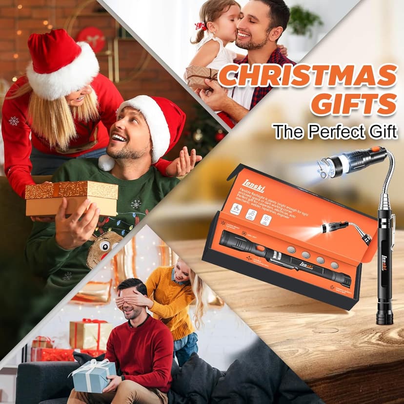 Lenski Stocking Stuffers for Men Adults, for Men Magnetic Pickup Tool, Mens Grandpa Husband Gifts, White Elephant Gifts for Adults, Cool Stuff Gadgets