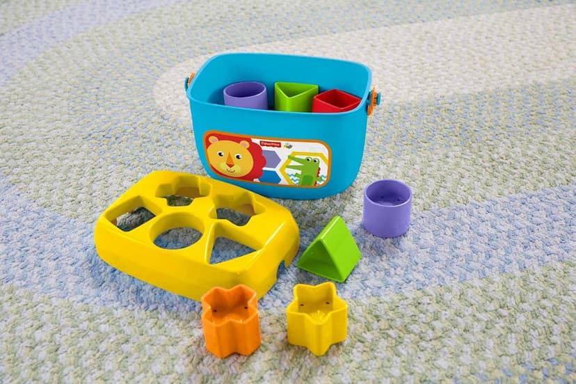 BPA-free plastic,ASTM F963 compliant, sorting + stacking skills, 10 blocks + bucket, no batteries Fisher-Price Baby's First Blocks, Ages 6+ Months B01NCUSC7V