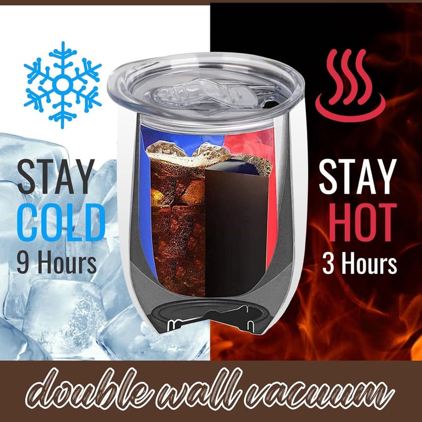 Onebttl 5 Year 5th Anniversary Wood Gift for Him, Husband, Wife, Her, 12oz Wood-grain Stainless Steel Insulated Tumbler for Marriage, Wedding