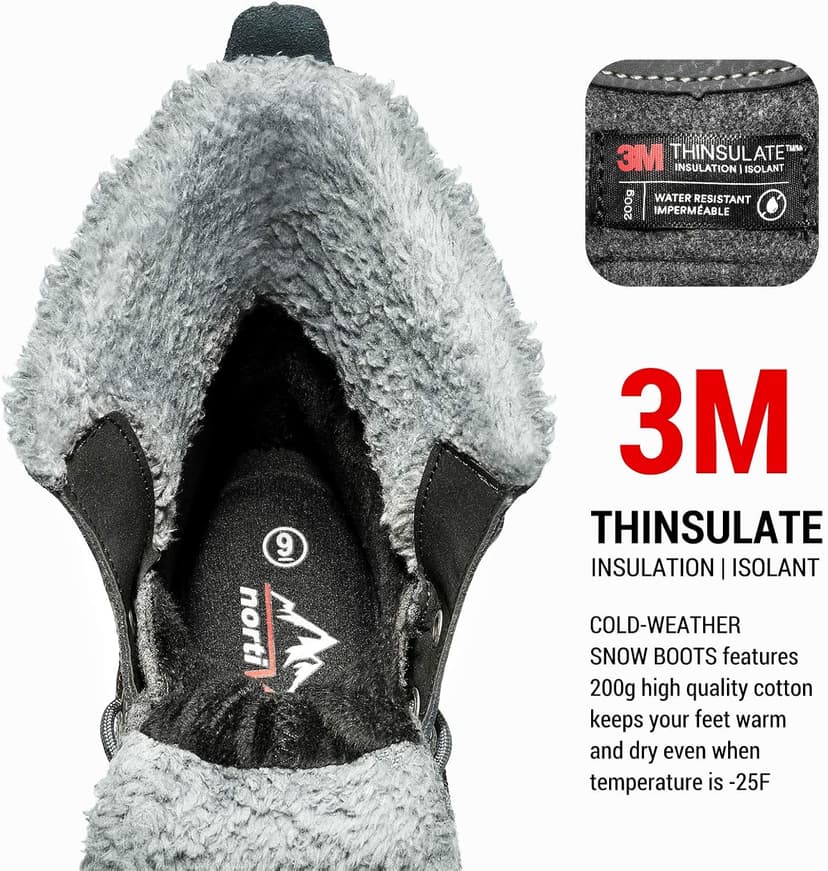 NORTIV 8 Men's Waterproof Winter Snow Boots AVENUE