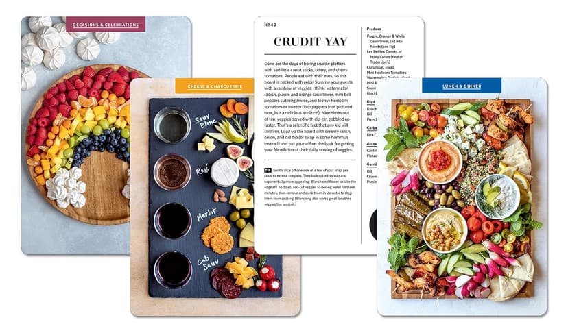The Cheese Board Deck: 50 Cards for Styling Spreads, Savory and Sweet 0593233271