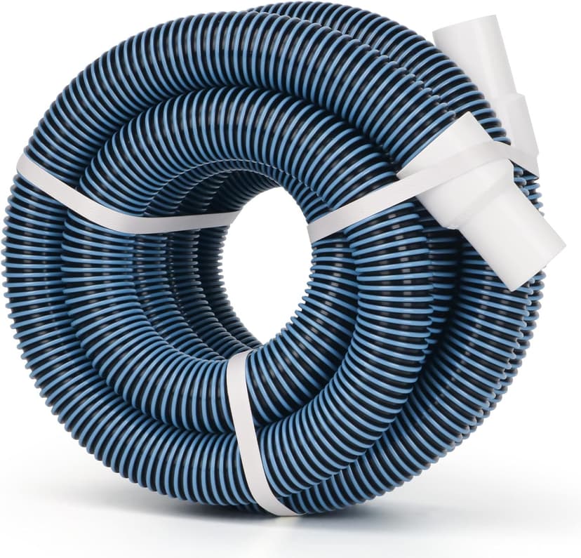 Pool Vacuum Hose With Swivel Cuff 1-1/2" Diameter 18FT Flexible Heavy Duty Pool Vacuum Cleaning Hose Perfect for Above&In Ground Swimming Pool
