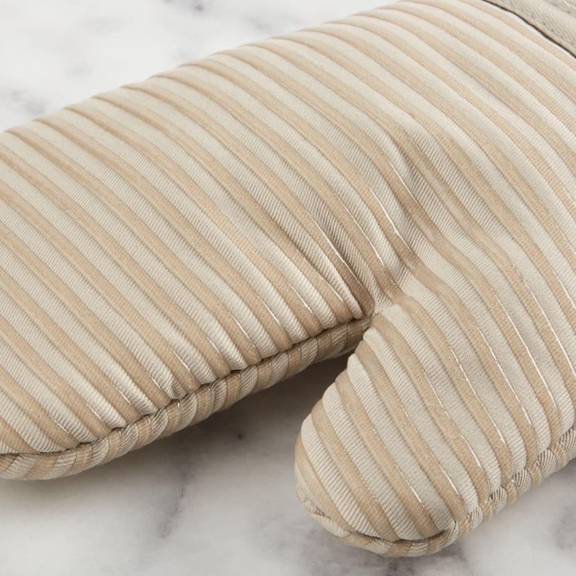 KITCHENAID Quilted Cotton Terry Cloth Oven Mitt, Pot Holder, Kitchen Towel 4-Pack Set, Heat Resistant, Silicone Grip, 16"x26", 7"x13" & 7"x10", Milkshake Tan B0BMKJFFP1