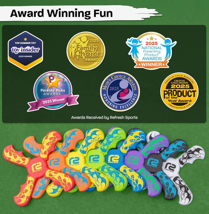 Boomerang for Kids - It Really Does Fly Back - Fun & Easy to Use Gifts for Boys & Girls - Best Toys for Ages 8-13 Gift Idea - Soft Foam Design Stocking Stuffers for Kids 6 7 8 9 10+ Year Old Boy Gifts