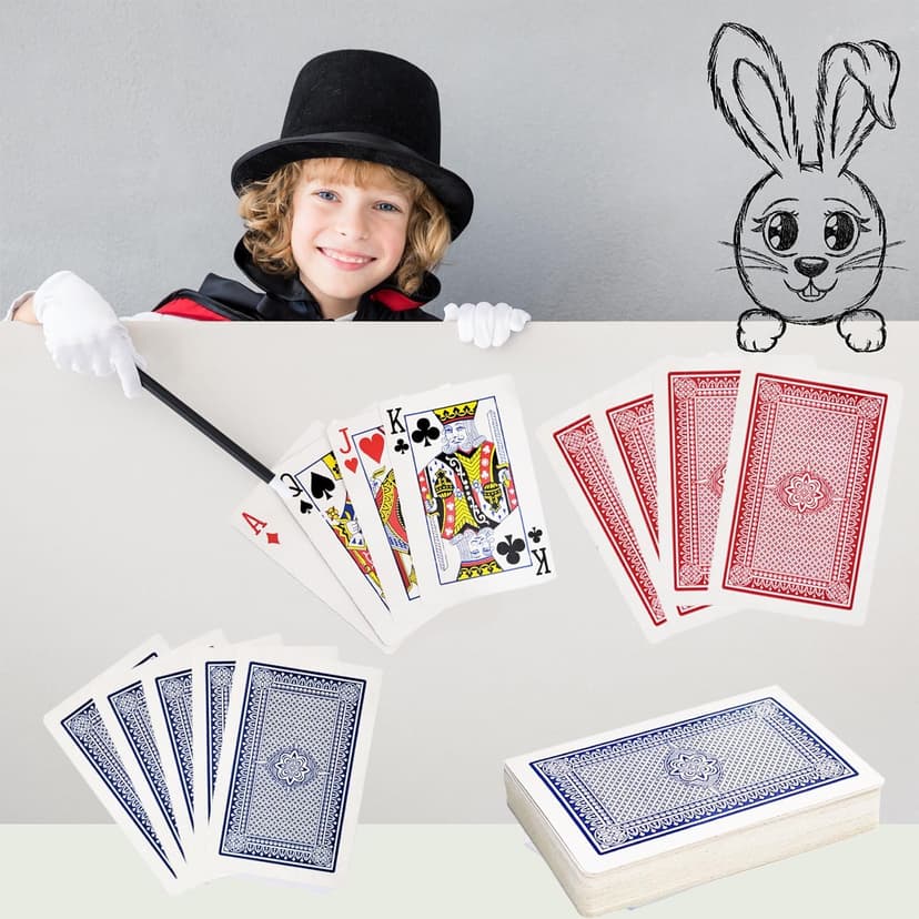 The Dreidel Company Playing Cards, 24 Decks of Cards Bulk 2.25 Inch x 3.5 Inch for Blackjack, Euchre, Canasta Card Game