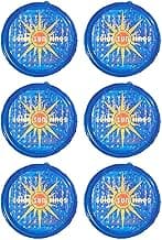 Solar Sun Rings Portable Above Ground Inground Swimming Pool Hot Tub Spa Heating Accessory Circular Heater Solar Cover, Blue (6 Pack)