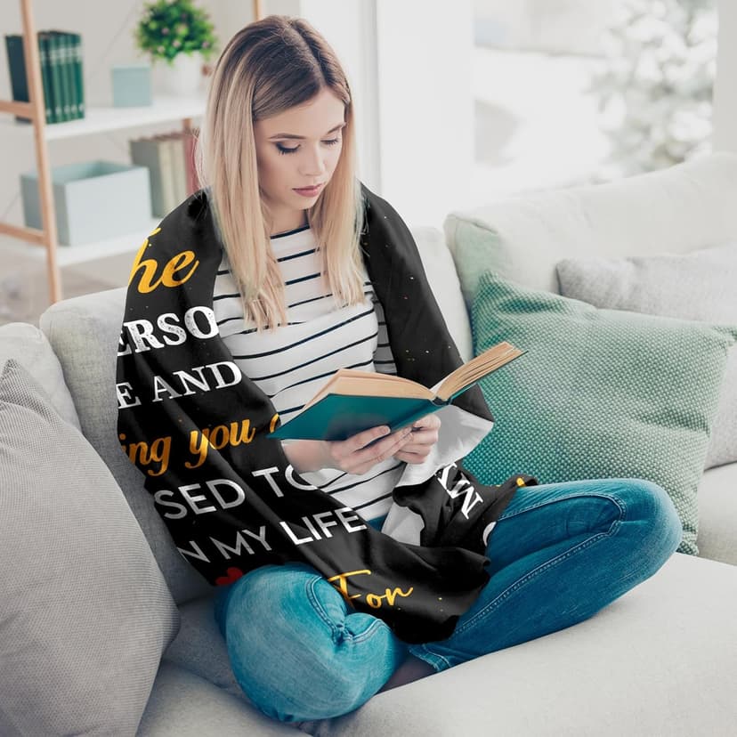 Sister in Law Christmas Birthday Gifts, Xmas Best Future Sister in Law Gifts Ideas for Women Present Throw Blanket 50"X 60" for Mothers Day