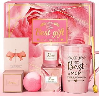 Unique Christmas Gift Baskets Set, Personalized Spa Presents for Birthday, Valentines, Mothers Day Eletorot Gifts for Mom from Daughter Son, Wife, Grandma, Sister, Friend B0D814KBSQ