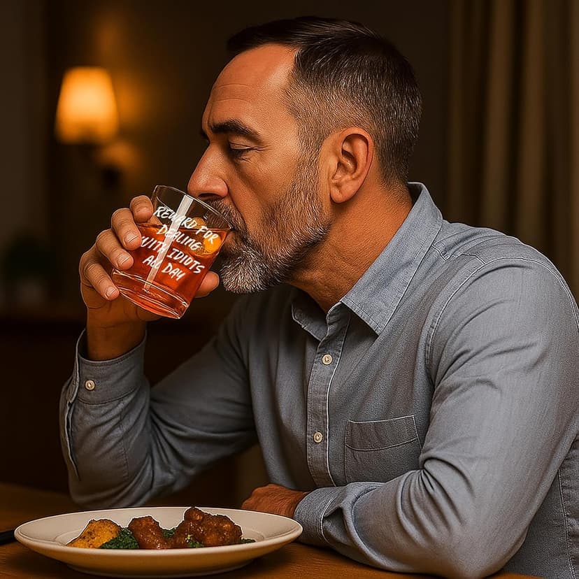 Reward For Dealing With Idiots All Day Whiskey Glass, Funny Gifts for Men Coworker Friend Husband Boss Him Christmas Bosses Day Birthday, 10 OZ Old Fashioned Glass with Gift Box