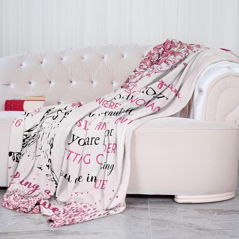 XALAZY 80th Birthday Gifts for Women Blanket 60"X50", 80th Birthday Decorations for Women, Best 80 Year Old Woman Birthday Gifts, 1945 Woman Present, Happy 80 Bday Present for Female Throw