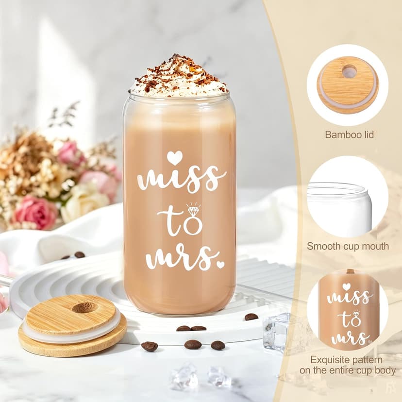 Bridal Shower Gifts for Bride To Be Gift 2026, 8PC Unique Bridal Shower Bachelorette Gifts for Brides, Just Married Engagement Wedding Presents Set for Women Her Wifey Future Mrs B0GZ3PCXTQ