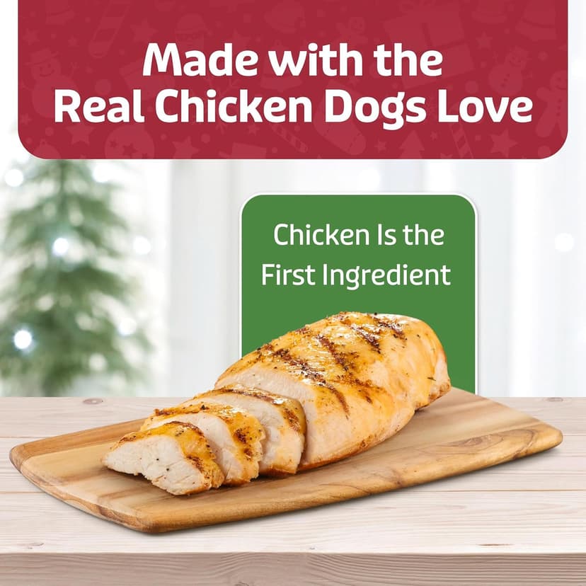 Limited-Time Holiday Treat, Soft-Moist Training Bits, Seasonal Shapes, No Chicken By-Product, Corn, Wheat, or Soy Blue Buffalo Santa Snacks Chicken Dog Treats, 4.5 oz B08C7H7LW7