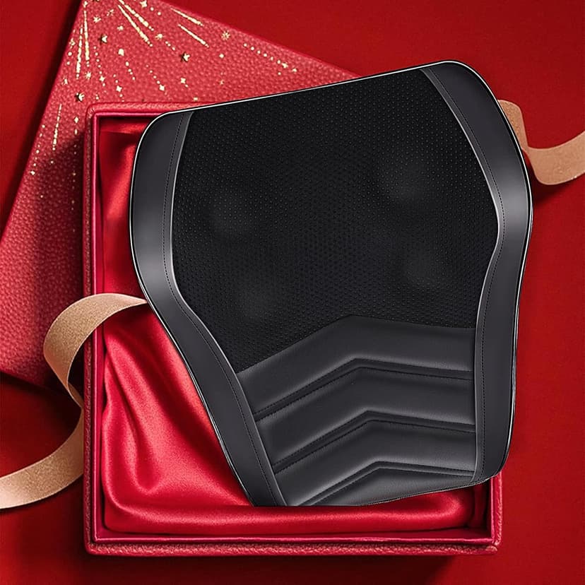 Shiatsu Neck Massager with Heat, 3D Kneading Back Massage Pillow for Pain Relief, Massagers for Neck and Back, Shoulder, Leg, Gifts for Men Women Mom Dad, Stress Relax at Home Office and Car