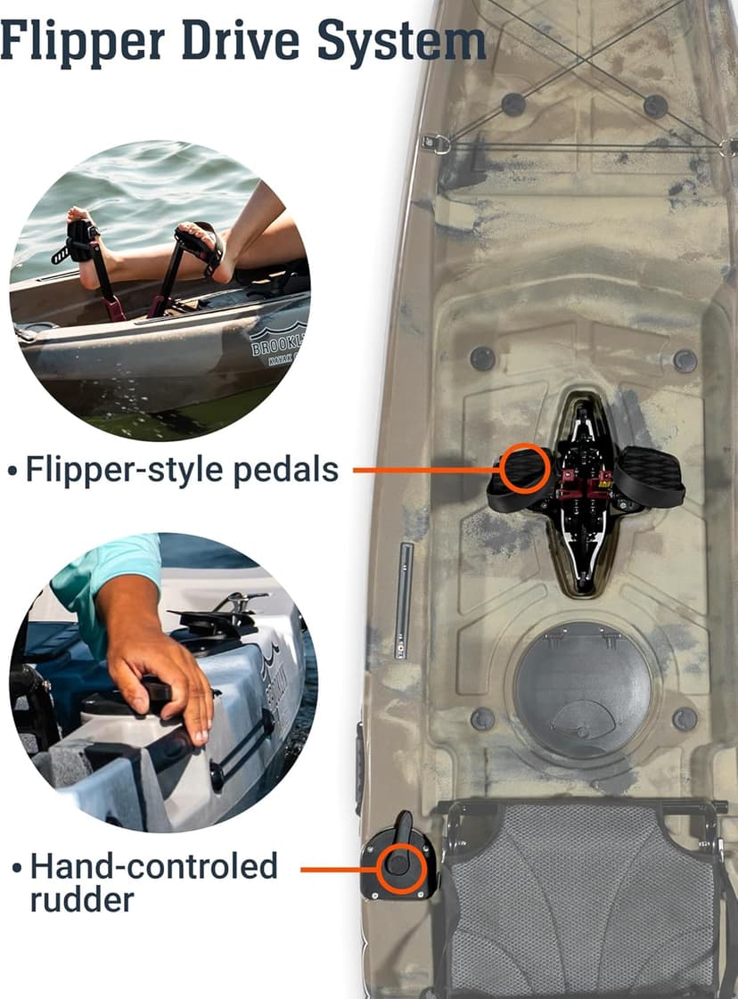 Brooklyn 12.0 Pro Single Pedal Kayak by BKC