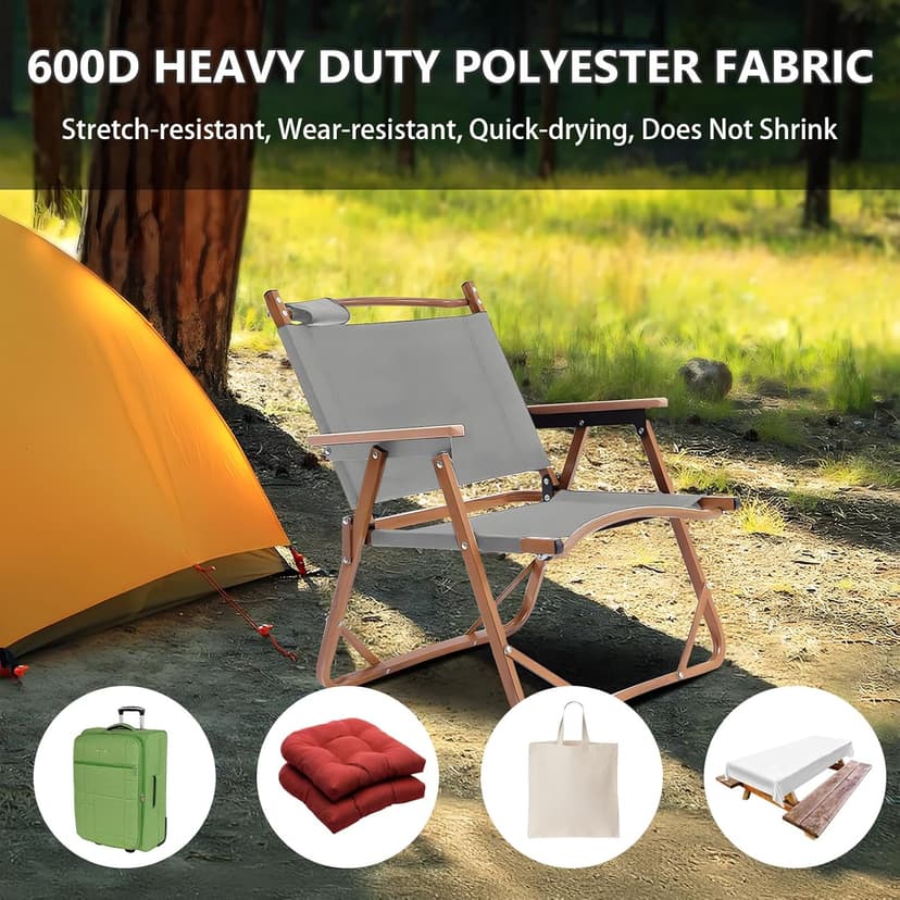 Konelia Waterproof Canvas Fabric by the Yard Outdoor Upholstery Fabric 600D Cordura Polyester Fabric Water Resistant Sewing Fabric for Chair Patio Cushion Purse Tote Bag Interior 1 Yard Silver Grey