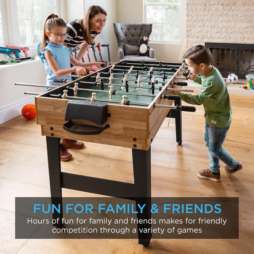 Best Choice Products 2x4ft Combo Game Table Set for Home, Game Room, Friends & Family w/Hockey, Foosball, Pool, Shuffleboard, Ping Pong, Chess, Checkers, Bowling, and Backgammon