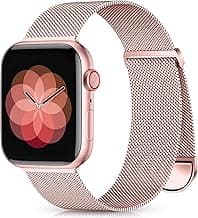 Zedoli Metal Band Compatible with Apple Watch Band 40mm 38mm 41mm 45mm 44mm 42mm 46mm for Women Men, Stainless Steel Milanese Mesh Loop Magnetic Wristbands for iWatch Series 11 10 9 8 7 6 5 4 3 2 1 SE