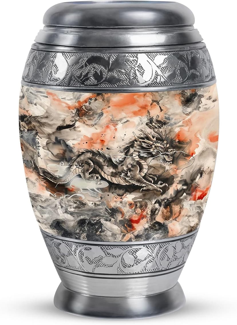 Dragon Urn, Small Urns for Human Ashes Women - 3 Inch - Ashes Keepsake for Burial Urn - Pack of 1 B0D8BPHF5G