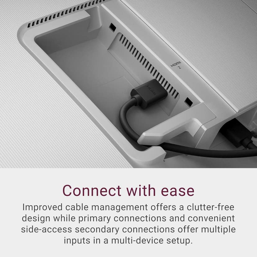 Dell S2425HS Monitor - 23.8 Inch, FHD (1920x1080) Display, 100Hz Refresh Rate 1500:1 Contrast Ratio, TÜV Rheinland Eye Comfort 4 Star, Integrated 2x5W Speaker, Height/Tilt/Swivel/Pivot - Ash White