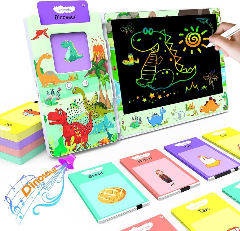 Talking Flash Cards with LCD Writing Tablet, Autism Sensory Toys for Autistic Children, Speech Therapy Toys, 224 Sight Words Educational Learning Toddler Toys for 3 4 5 6 Year Old