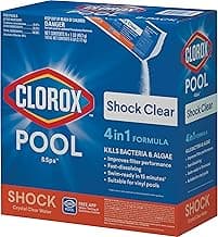 Clorox® Pool&Spa™ Shock Clear, for Crystal Clear Swimming Pool Water, Swim-ready in 15 minutes, Suitable for vinyl pools (6-Pack)