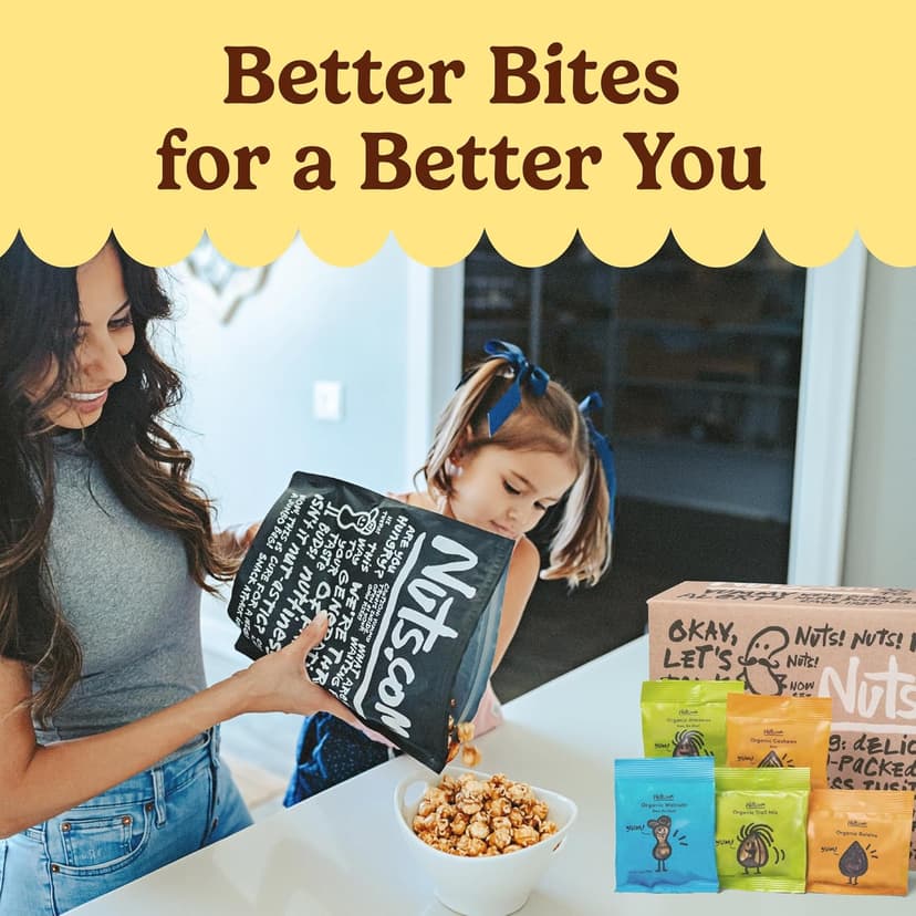 Nuts.com – Organic Dried Fruit and Nuts Variety Box – Gourmet Assortment for Fall, Thanksgiving and Festive Gifts – Includes Organic Cashews, Almonds, Walnuts, Raisins, and Trail Mix