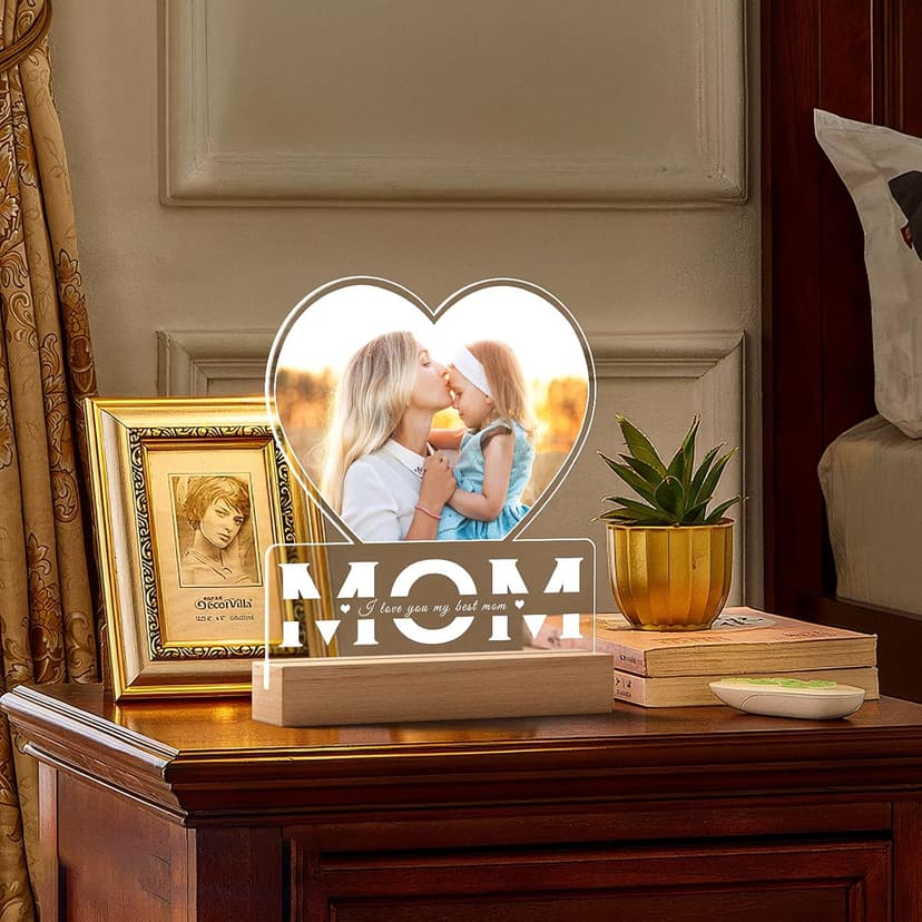 Personalized Picture Frame, Mom Picture Frame, Personalized Birthday Gifts for Mom Custom Picture Frames, Personalized Gifts for Mom from Daughter and Son B0D84JSBMS
