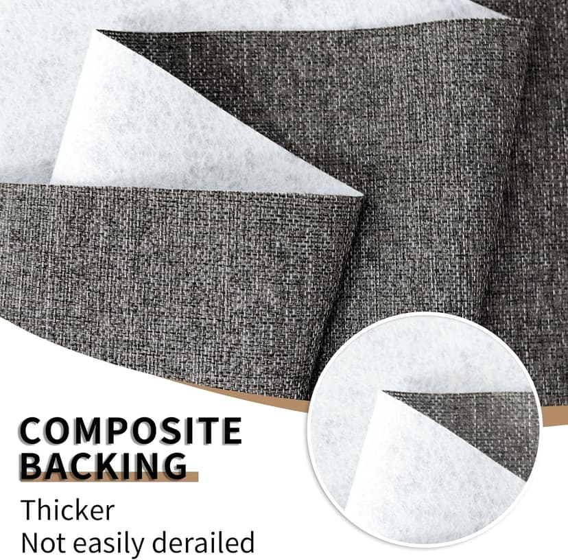 Heavy Linen Fabric 80x57 Inches, 1.2mm Thickness, Plain Solid Color Cloth for Embroidery, Clothing, Sewing - Linen Texture Material (Dark Grey)
