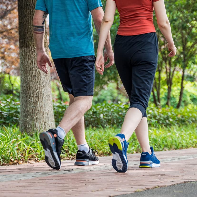 FitVille Extra Wide Walking Shoes for Men Wide Width Sneakers for Flat Feet Heel Pain Relief - Rebound Core