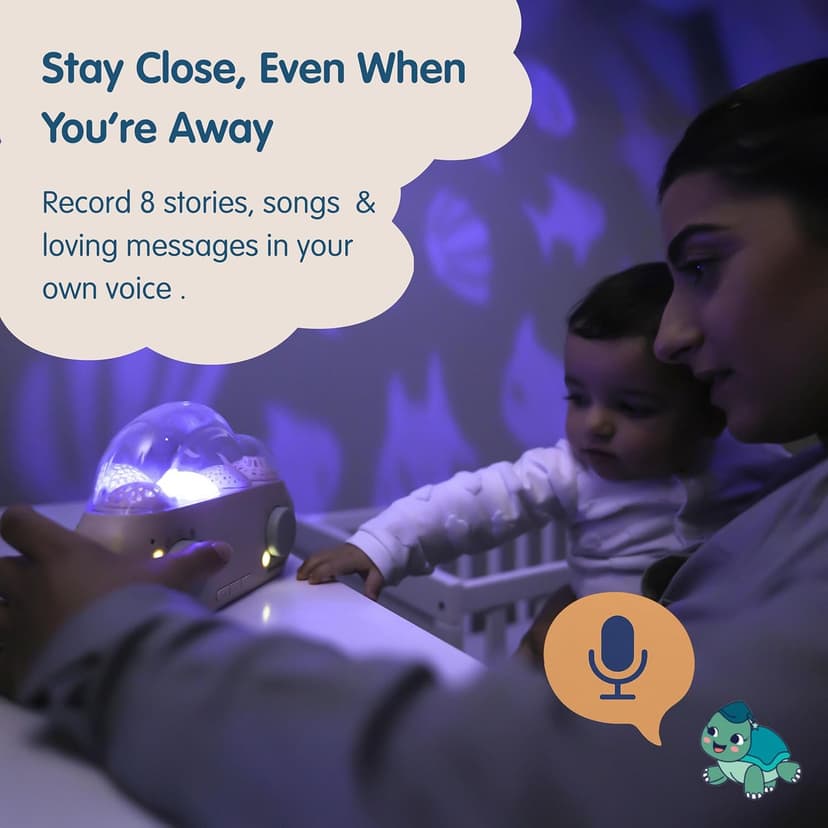 Cloudb Cloudbox Storytime Audio Story Books Toy Gift for Toddlers Kids Girls Boys | English/Spanish Voice Record Storyteller | 36 Stories, 8 Melodies, Star Projector Night Light White Noise Dreambox