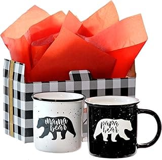 Mama Bear Papa Bear Mug Set of 2, Mom Dad Gift, Parents Couple Coffee Mug