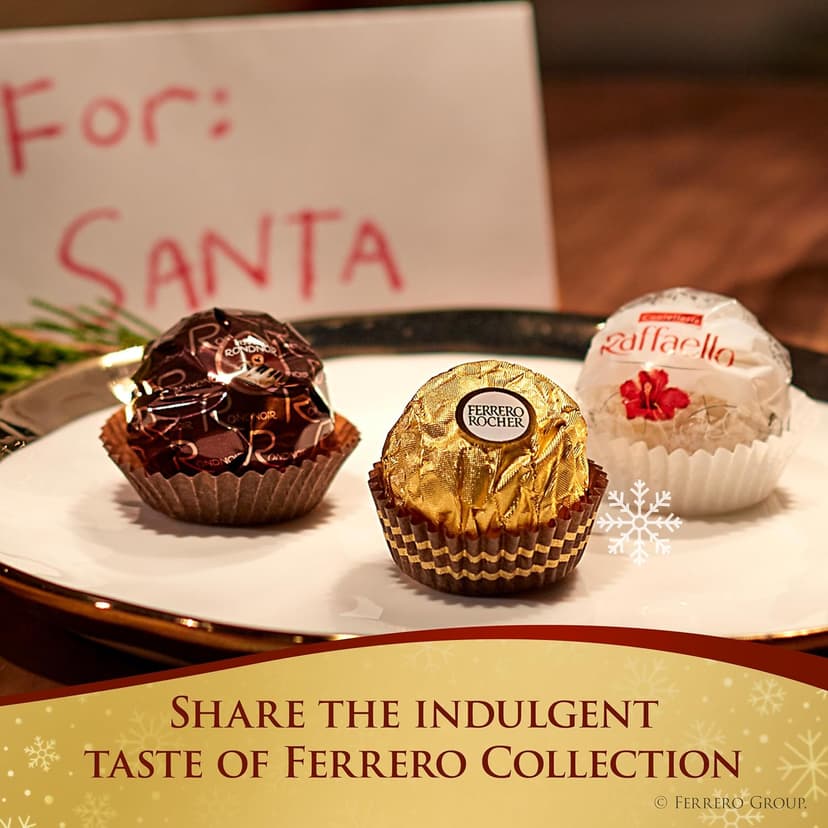 Ferrero Collection Fine Assorted Confections, Premium Chocolate Variety Pack with Ferrero Rocher, Raffaello, and Rondnoir, 6.1 oz, Gift Box for Sharing with Family and Friends