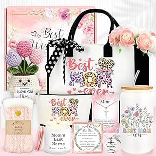 Gifts for Mom Birthday Gifts for Mom from Daughter Mothers Day Gift Ideas for Mama Best Moms Ever Gift Stuff Happy Birthday Mother Present Basket from Son Unique Things for Mothers Who Have Everything B0GSG1QS21