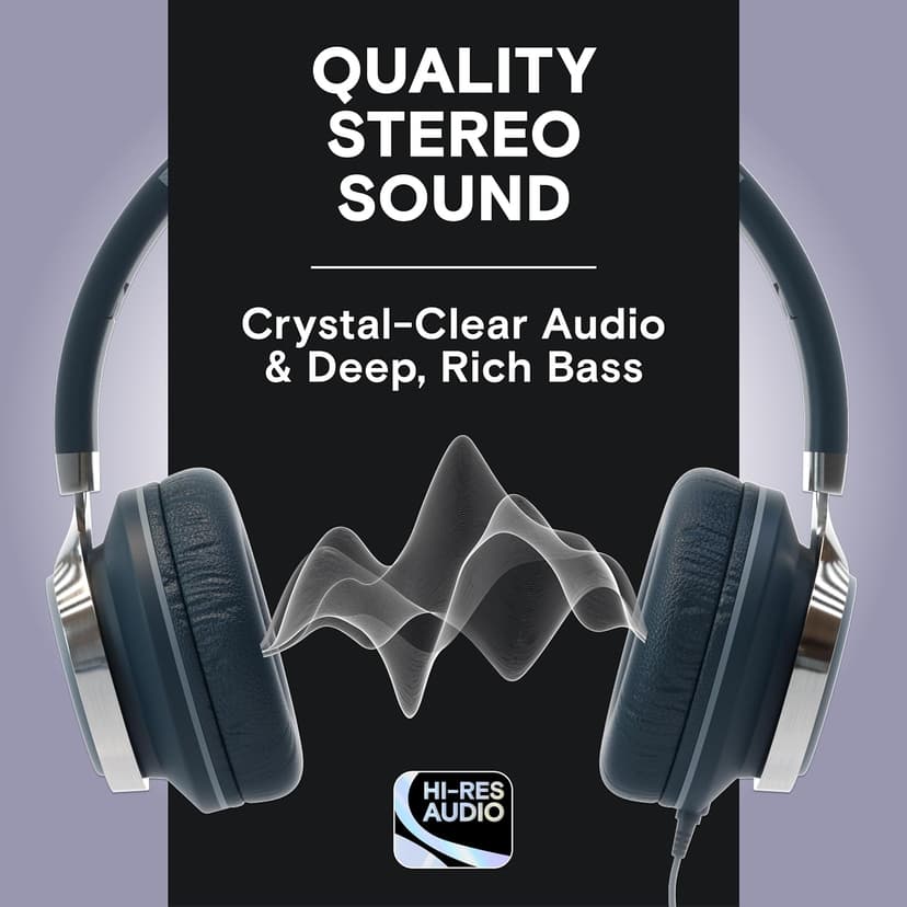 ARTIX CL750 USB C Wired Headphones with Mic & Volume Control Noise Isolating for iPhone 15-17, Samsung Computer Earphones Wired, On-Ear with Wire, Plug in and Play