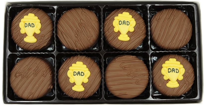 Philadelphia Candies Milk Chocolate Covered OREO Cookies, Dad Trophy Father's Day Gift 8 oz