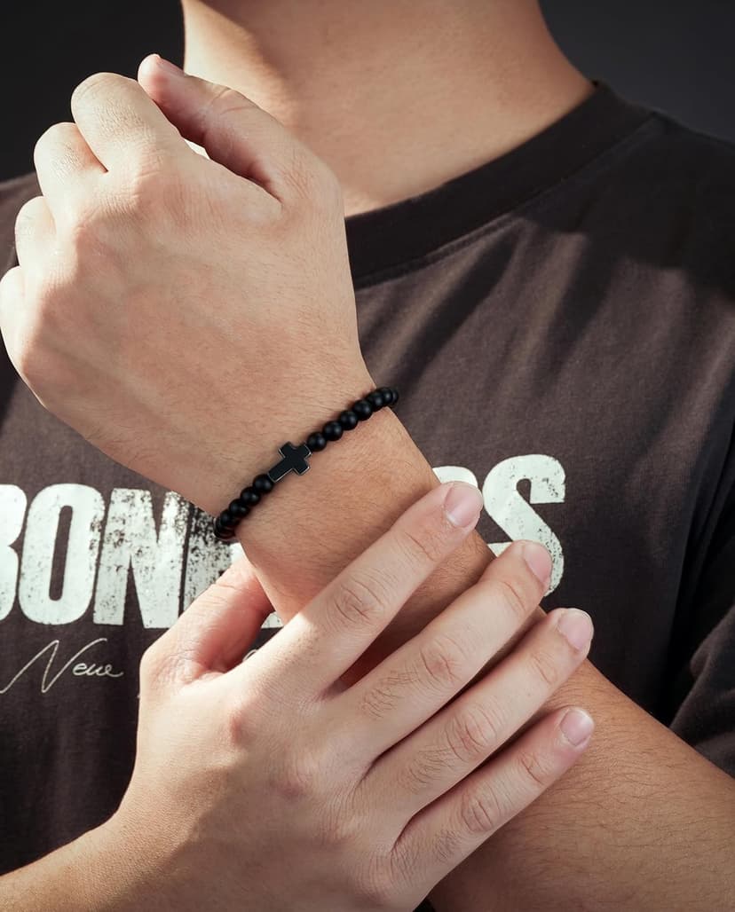 Gift for Easter, Christmas, Birthday, Valentines Day ... Tarsus Cross Bracelet for Men Teens, Fashion Jewelry Christian Gifts B0GG4FDP6Q