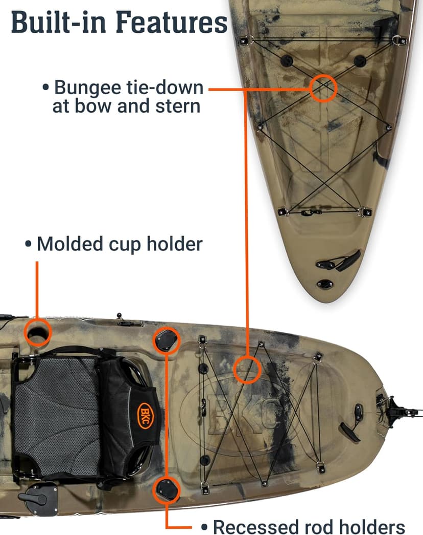 Brooklyn 12.0 Pro Single Pedal Kayak by BKC