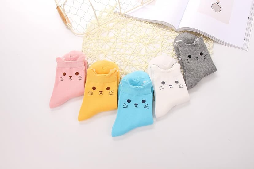 Jeasona Women's Cat Socks Cat Gifts Cute Animal Socks Dog Owl Gifts for Women