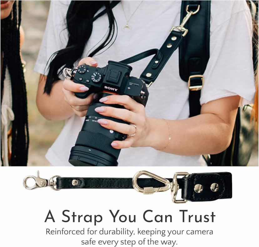 Ruby Camera Backpack – Sleek, Durable Vegan Leather Bag with Gear Dividers, Laptop Compartment, and Side Access for Cameras & Gear, Brown