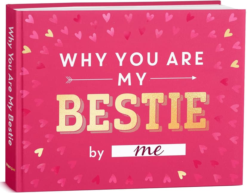 What I Love about Bestie Book - Best Friend Unique Gifts For Women, Friendship Gifts For Women - Best Friend Birthday Gifts - Personalized Christmas Gifts for Best Friends Fill-in-the-Blank Journal