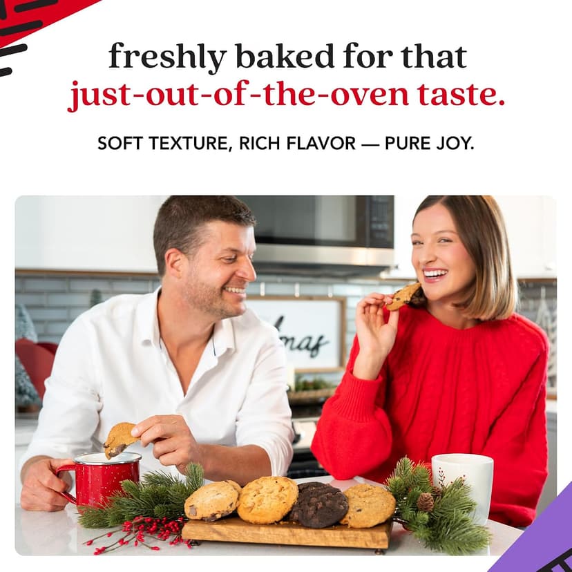 David's Cookies 2lbs Assorted Flavors Fresh Baked Cookies - Handmade and Gourmet Cookies - Delectable and Made with Premium Ingredients - Cookie Gift Basket - Great Gift For All Occasions