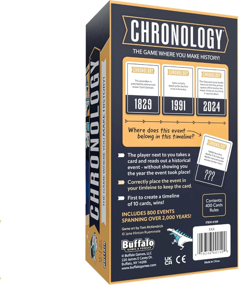 Buffalo Games - Chronology - The Game Where You Make History - Historical Timeline Trivia for 2+ Players, Ages 14+