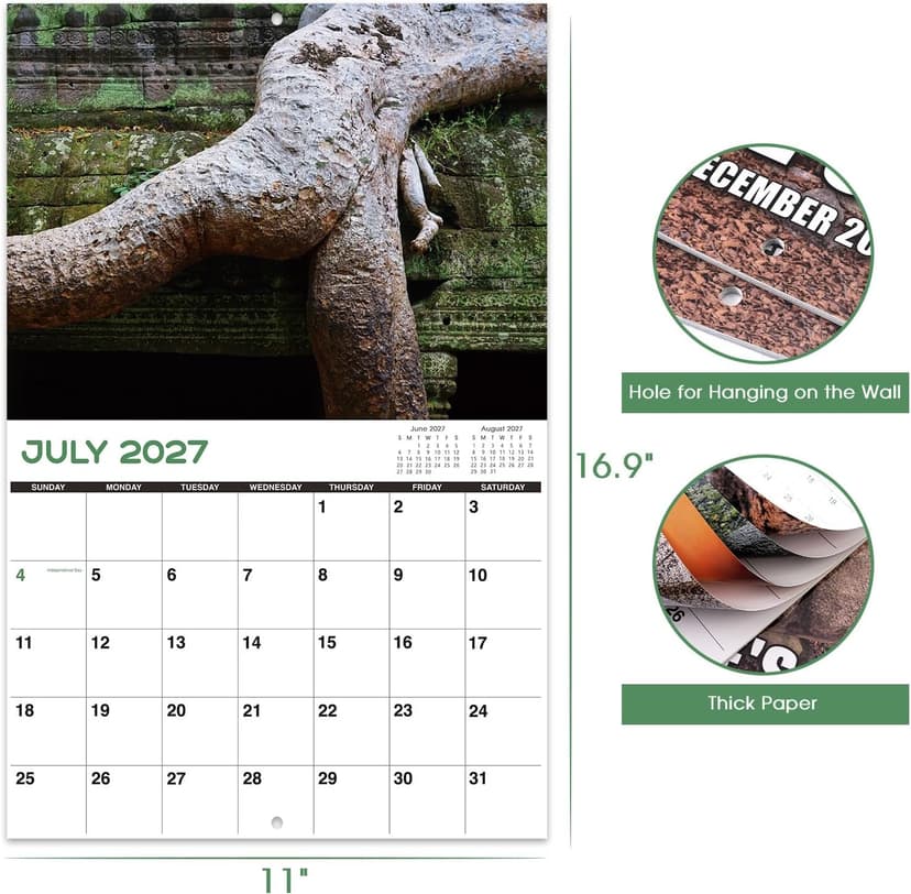 Gag Gifts - White Elephant Gag Gifts Calendar 2027, Nature Butts Calendar 2027 from January to December, 11'' x 8.5'', Gag Gift for White Elephant B0D9GBGSMZ