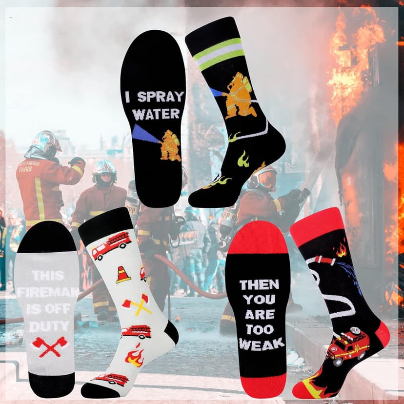Jeasona Mens Funny Fun Crazy Funky Dress Crew Socks Gifts for Men Dad Grandpa