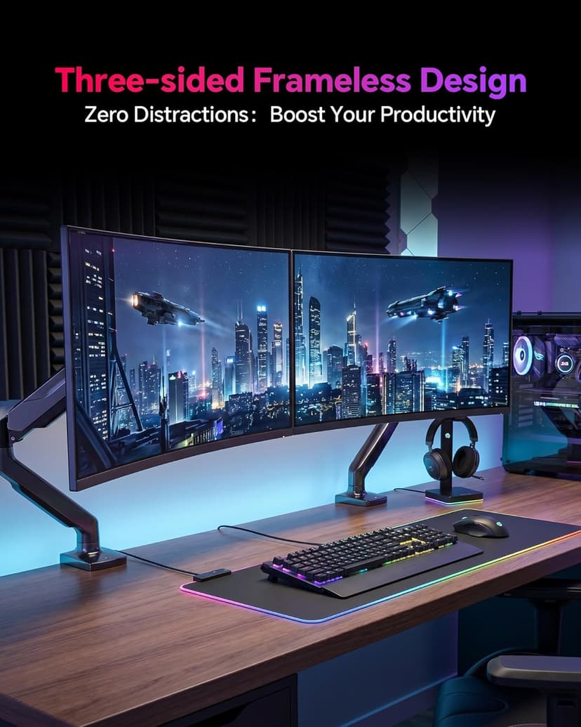 KTC 32 Inch 240Hz Curved Gaming Monitor, 2K 1440P PC Computer Monitor 1000R, 1ms (MPRT), 4000:1 Contrast, 122%sRGB, Adaptive Sync, HDMI Display Port, Tiltable, VESA Mount, H32S25E