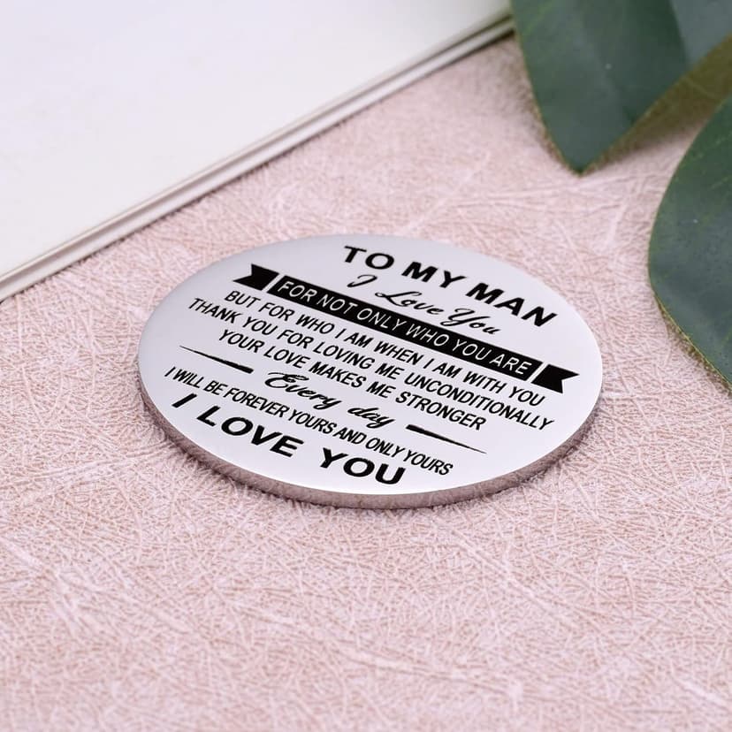 Aesnefe Pocket Hug Token Inspirational Reminder Gifts Mental Health Thinking of You Gift Self Love with PU Leather Keychain B0DHL3LBX9